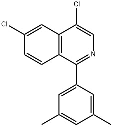 4,6-二氯-1-(3,5-二甲基苯)异喹啉 结构式