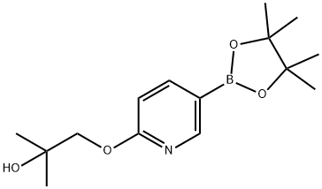 6-(2-羟基-2-甲基丙氧基)吡啶-3-硼酸频哪醇酯 结构式