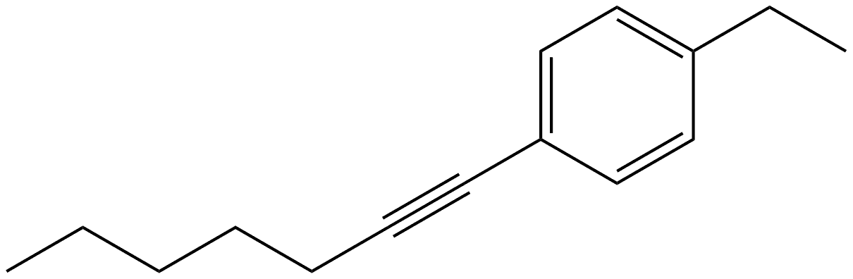 1-Ethyl-4-(1-heptyn-1-yl)benzene 结构式