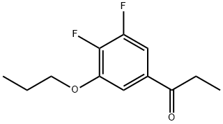 1-Propanone, 1-(3,4-difluoro-5-propoxyphenyl)- 结构式