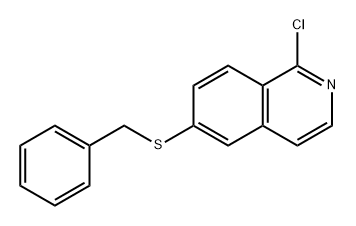 Isoquinoline, 1-chloro-6-[(phenylmethyl)thio]- 结构式