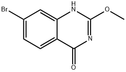 7-溴-2-甲氧基喹唑啉-4(3H)-酮 结构式