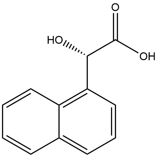 (S)-2-羟基-2-(萘-1-基)乙酸 结构式