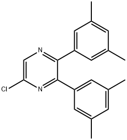 5-氯-2,3-双(3,5-二甲基苯基)-吡嗪 结构式