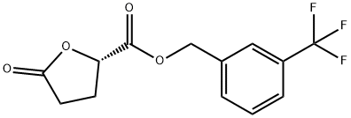 [3-(Trifluoromethyl)phenyl]methyl (2S)-5-oxooxolane-2-carboxylate 结构式