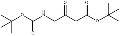 (叔丁氧羰基)氨基]-3-羰基-丁酸叔丁酯 结构式