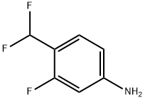 Benzenamine, 4-(difluoromethyl)-3-fluoro- 结构式
