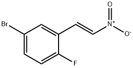 4-溴-1-氟-2-(2-硝基乙烯基)苯 结构式