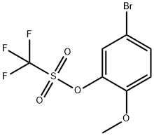 5-溴-2-甲氧基苯基三氟甲磺酸酯 结构式