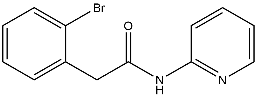 2-Bromo-N-2-pyridinylbenzeneacetamide 结构式