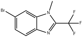 6-Bromo-1-methyl-2-(trifluoromethyl)-1H-benzo[d]imidazole 结构式