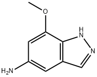 1H-Indazol-5-amine, 7-methoxy- 结构式