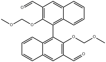 [1,1'-Binaphthalene]-3,3'-dicarboxaldehyde, 2,2'-bis(methoxymethoxy)- 结构式