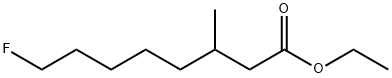 Octanoic acid, 8-fluoro-3-methyl-, ethyl ester 结构式