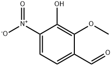 Benzaldehyde, 3-hydroxy-2-methoxy-4-nitro- 结构式