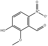 3-羟基-2-甲氧基-6-硝基苯甲醛 结构式