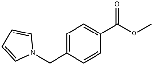 Benzoic acid, 4-(1H-pyrrol-1-ylmethyl)-, methyl ester 结构式