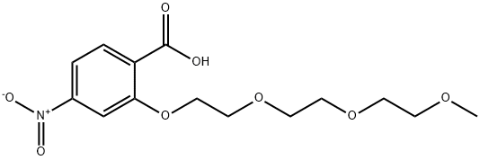 Benzoic acid, 2-[2-[2-(2-methoxyethoxy)ethoxy]ethoxy]-4-nitro- 结构式