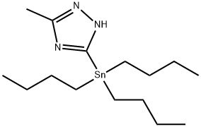 1H-1,2,4-Triazole, 3-methyl-5-(tributylstannyl)- 结构式