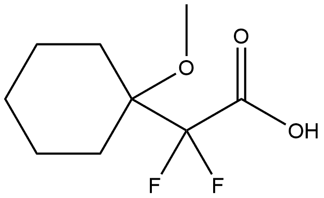 2,2-difluoro-2-(1-methoxycyclohexyl)acetic acid 结构式