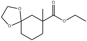 ethyl 7-methyl-1,4-dioxaspiro[4.5]decane-7-carboxylate 结构式