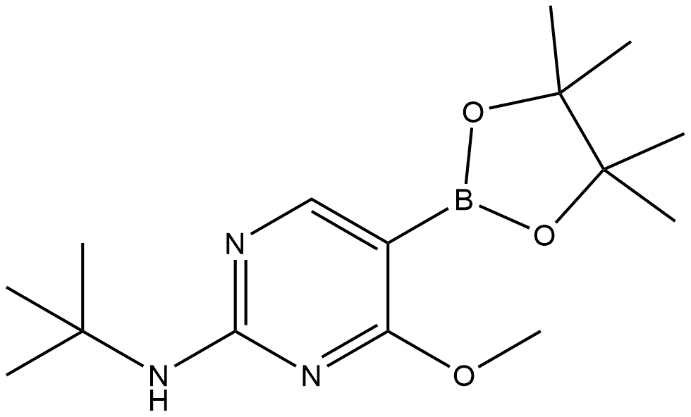 N-(1,1-Dimethylethyl)-4-methoxy-5-(4,4,5,5-tetramethyl-1,3,2-dioxaborolan-2-y... 结构式