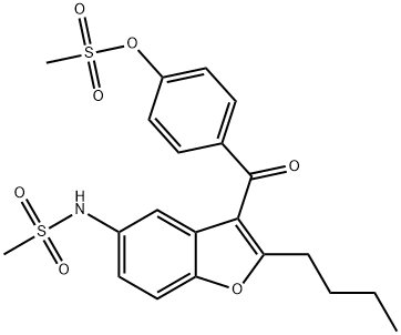 Des-(dibutylpropylamine) Methanesulfonyl Dronedarone 结构式