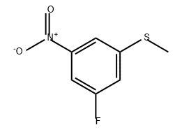 Benzene, 1-fluoro-3-(methylthio)-5-nitro- 结构式