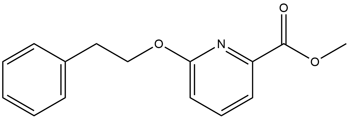 Methyl 6-(2-phenylethoxy)-2-pyridinecarboxylate 结构式