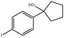 1-(4-碘苯基)环戊醇 结构式