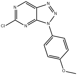 3H-1,2,3-Triazolo[4,5-d]pyrimidine, 5-chloro-3-(4-methoxyphenyl)- 结构式