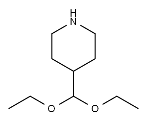 Piperidine, 4-(diethoxymethyl)- 结构式