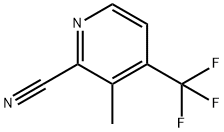 3-甲基-4-(三氟甲基)-2-氰基吡啶 结构式