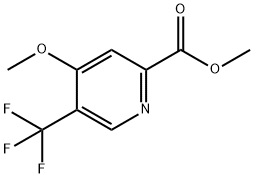 4-甲氧基-5-(三氟甲基)吡啶甲酸甲酯 结构式