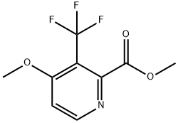 4-甲氧基-3-(三氟甲基)吡啶甲酸甲酯 结构式