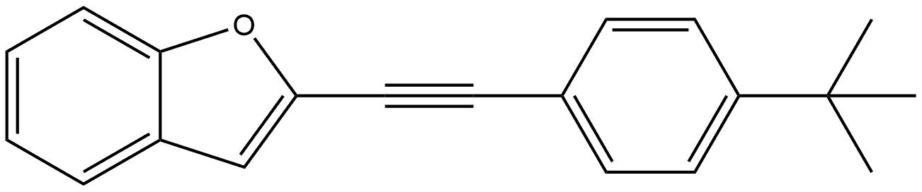 2-[2-[4-(1,1-Dimethylethyl)phenyl]ethynyl]benzofuran 结构式