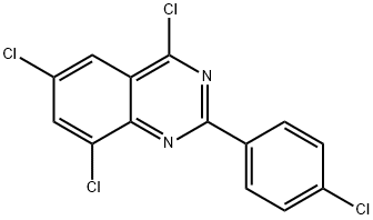 Quinazoline, 4,6,8-trichloro-2-(4-chlorophenyl)- 结构式