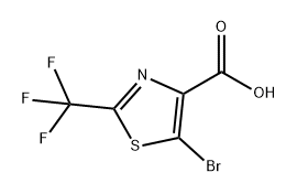 5-溴-2-(三氟甲基)噻唑-4-羧酸 结构式