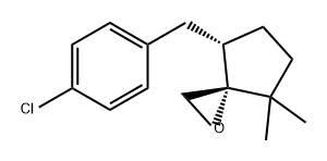 1-Oxaspiro[2.4]heptane, 7-[(4-chlorophenyl)methyl]-4,4-dimethyl-, (3R,7S)- 结构式