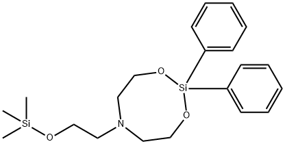 1,3-Dioxa-6-aza-2-silacyclooctane, 2,2-diphenyl-6-[2-[(trimethylsilyl)oxy]ethyl]- 结构式