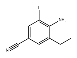 4-氨基-3-乙基-5-氟苯腈 结构式