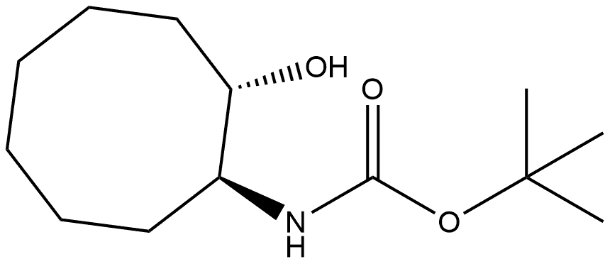 (1S,2S)-(2-Hydroxy-cyclooctyl)-carbamic acid tert-butyl ester 结构式