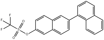 [1,2'-联萘]-6'-基 三氟甲磺酸酯 结构式