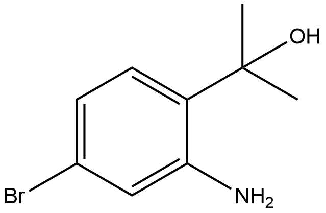 Benzenemethanol, 2-amino-4-bromo-α,α-dimethyl- 结构式