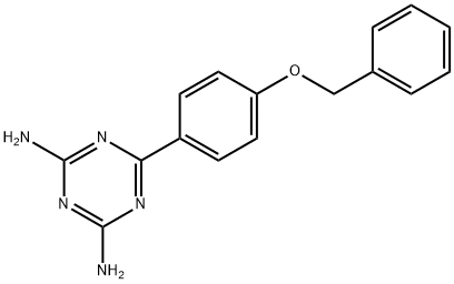 6-(4-(苄氧基)苯基)-1,3,5-三嗪-2,4-二胺 结构式