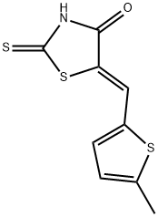 (5Z)-5-[(5-methylthiophen-2-yl)methylidene]-2-sulfanyl-1,3-thiazol-4(5H)-one 结构式