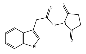 N-(吲哚-3-基乙酰氧基)琥珀酰亚胺 结构式