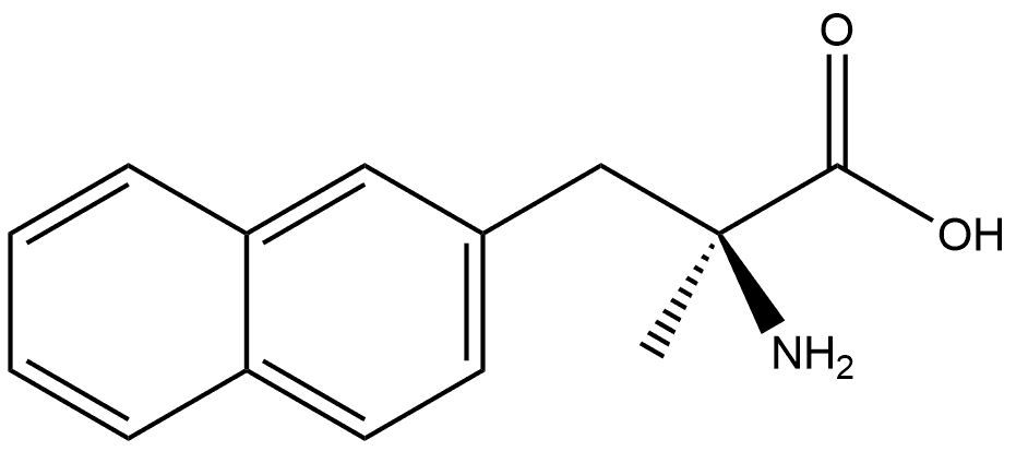 (2S)-2-amino-2-methyl-3-(2-naphthyl)propanoic acid 结构式