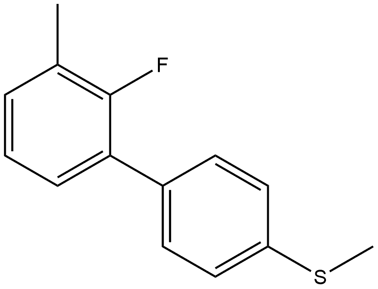 2-Fluoro-3-methyl-4'-(methylthio)-1,1'-biphenyl 结构式