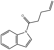 N-戊烯酰基吲哚 结构式